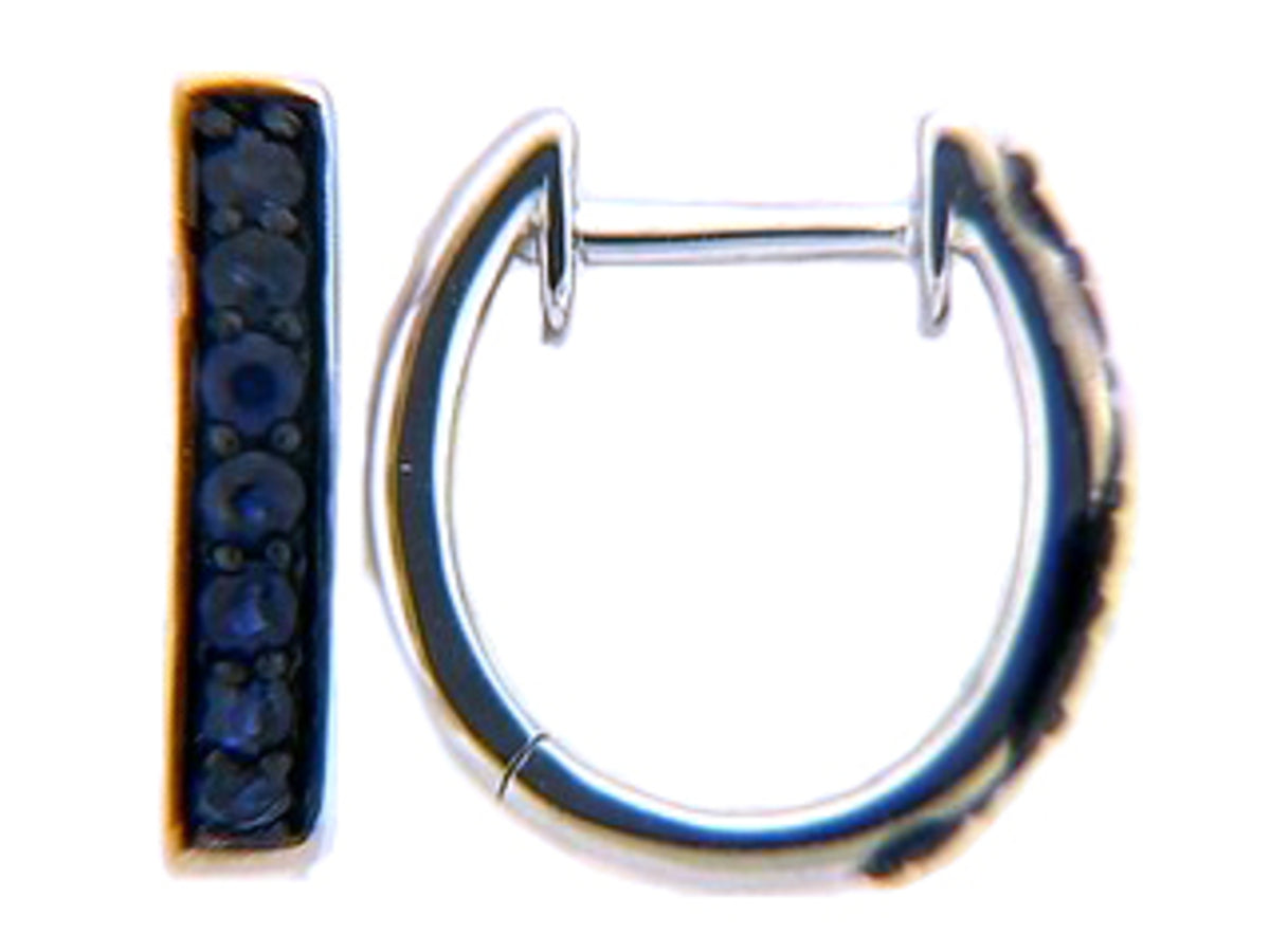 SAPPHIRE EARRING, 14KW (H)