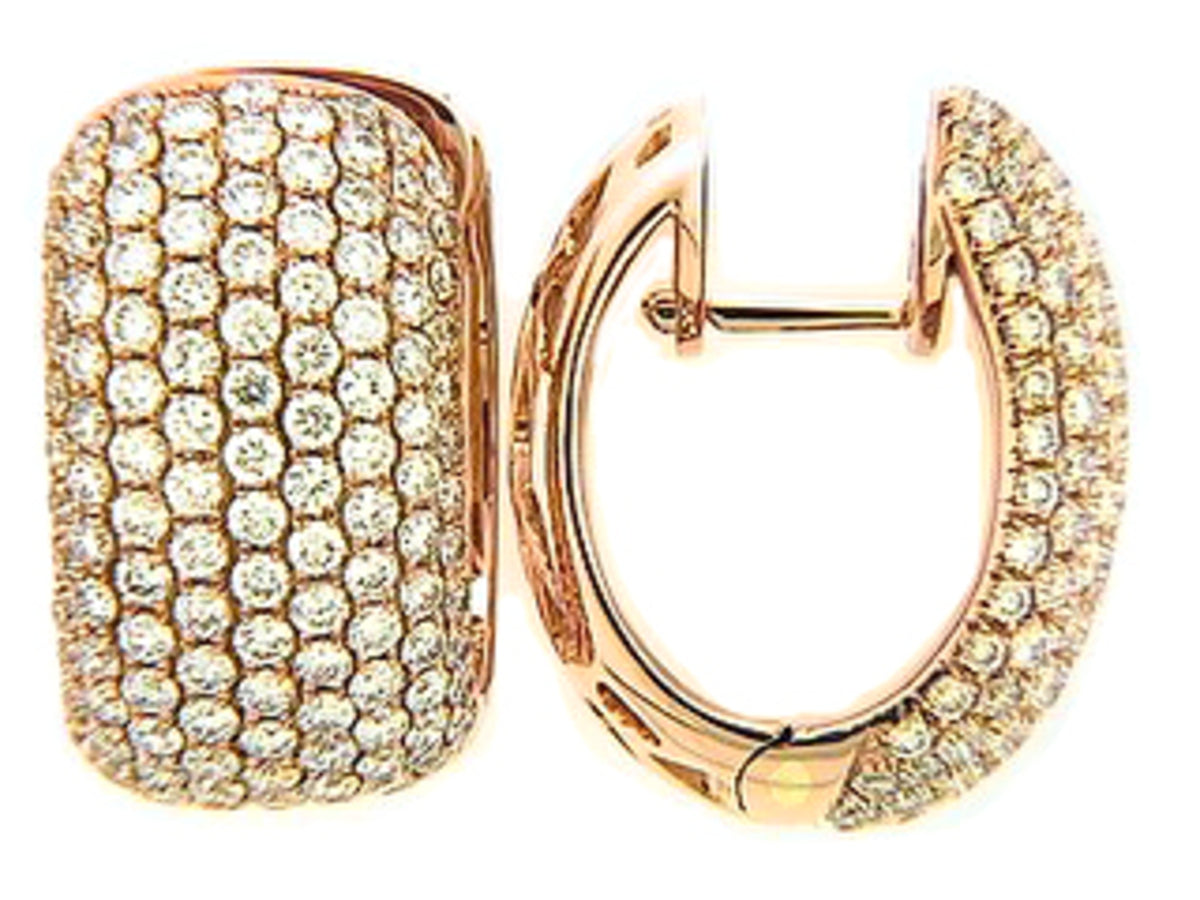 DIAMOND EARRING, 18KR (N), D=3.00