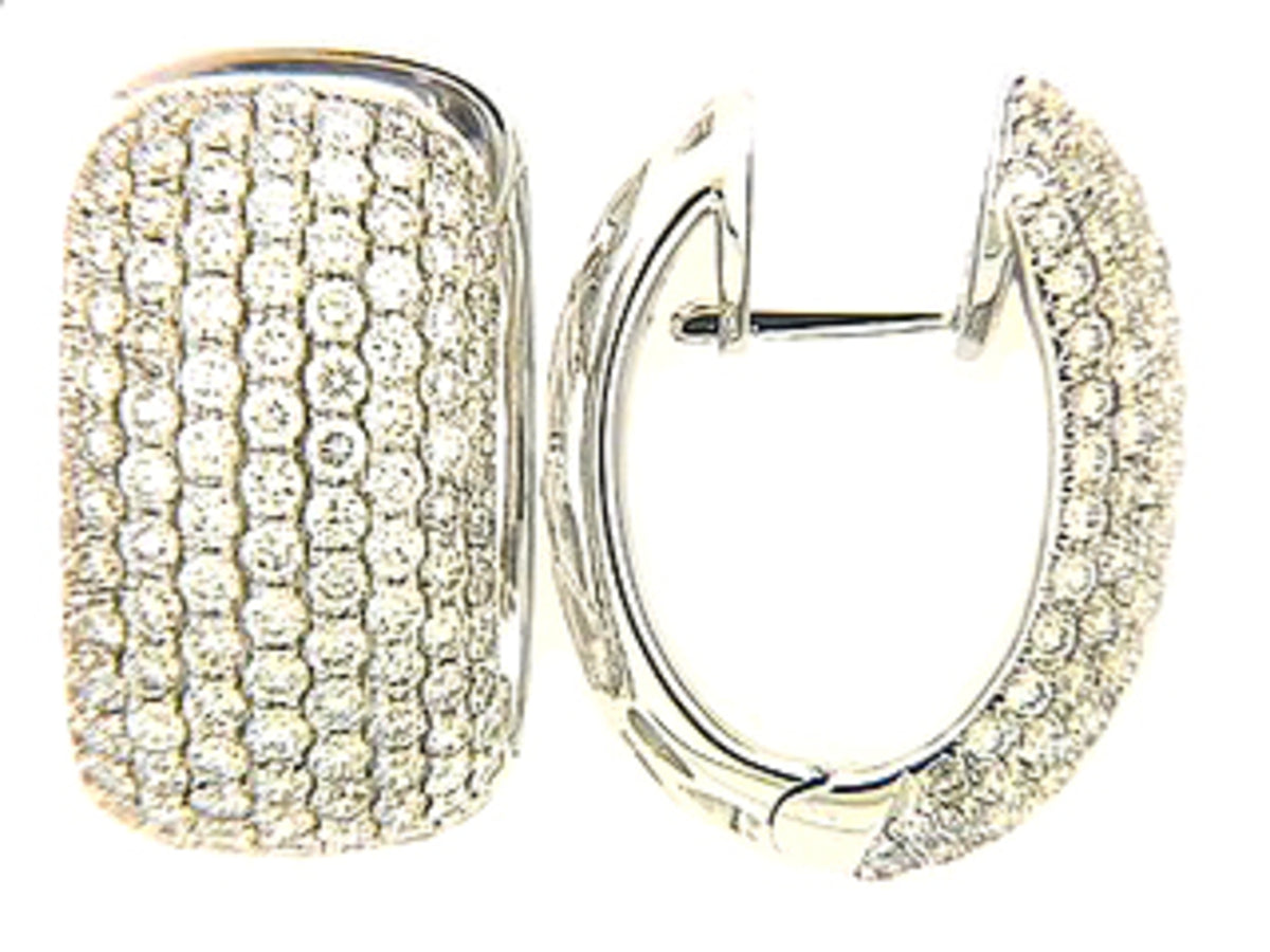 DIAMOND EARRING, 18KW (N), D=3.00