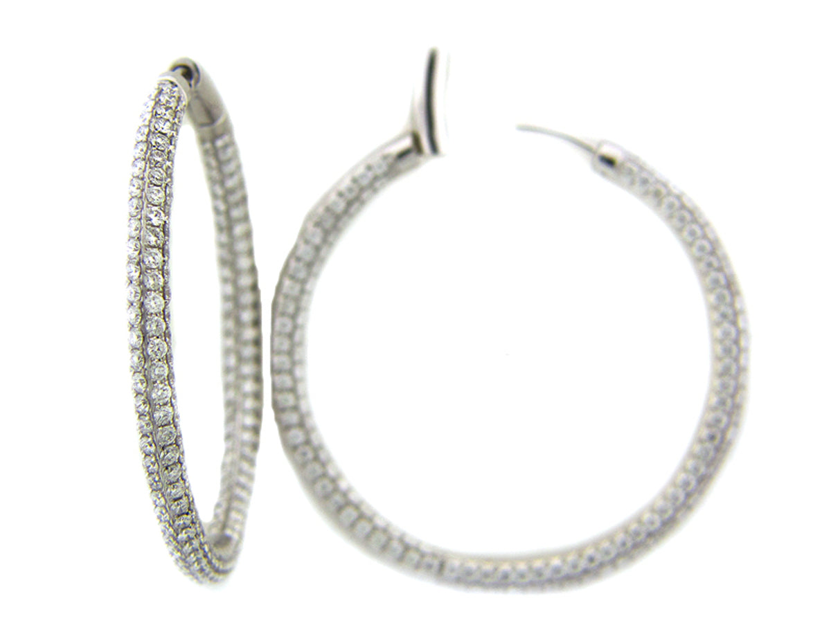 DIAMOND EARRING, 44MM, 18KW (N), D=6.98