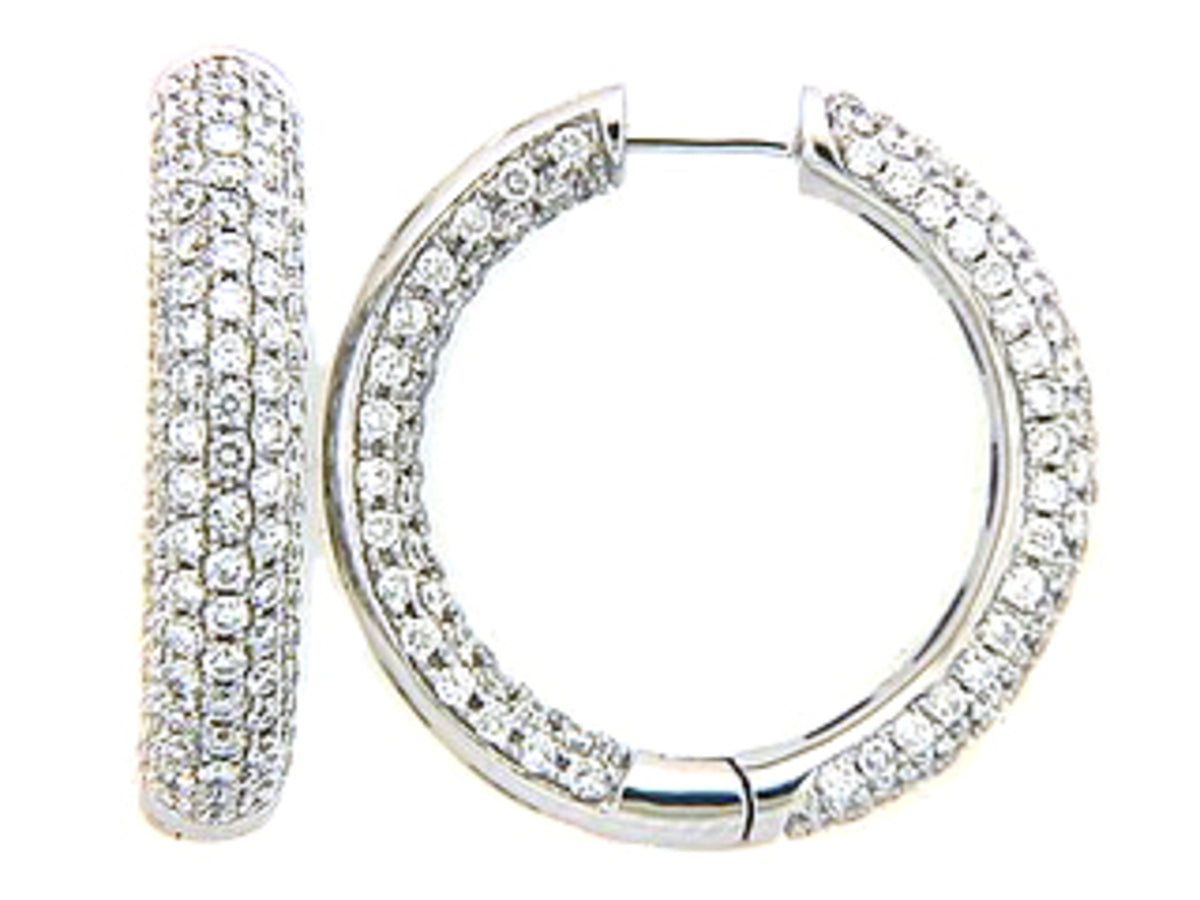 DIAMOND EARRING, 18KW (N), D=3.53