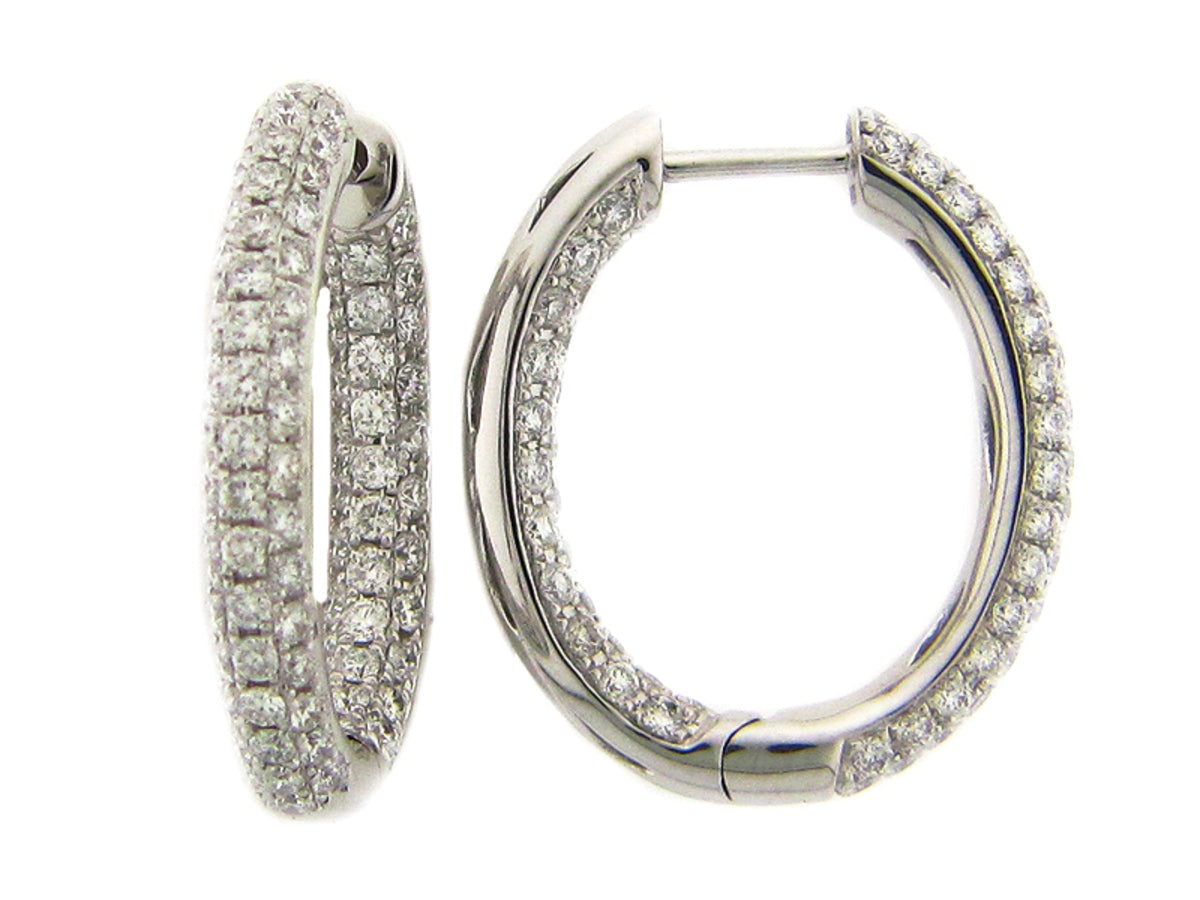 DIAMOND EARRING, 14KW (N)