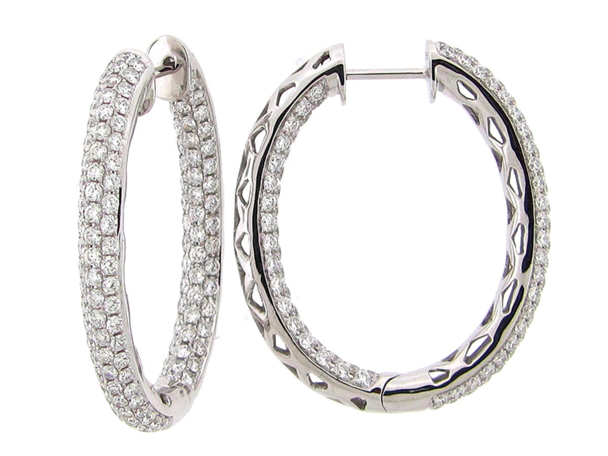DIAMOND EARRING, 14KW (N)