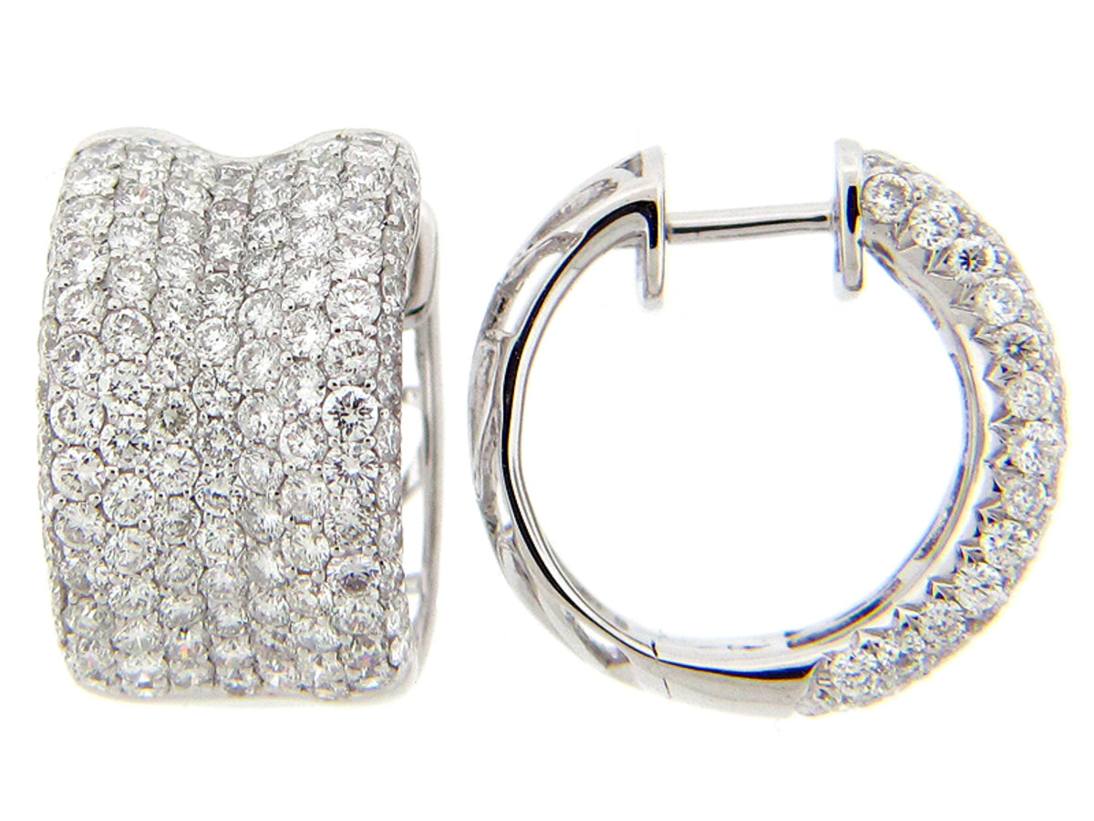 DIAMOND EARRING, 18KW (N)