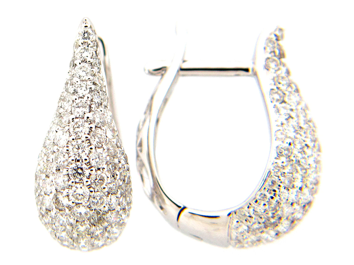 DIAMOND EARRING, 14KW (N), D=1.16
