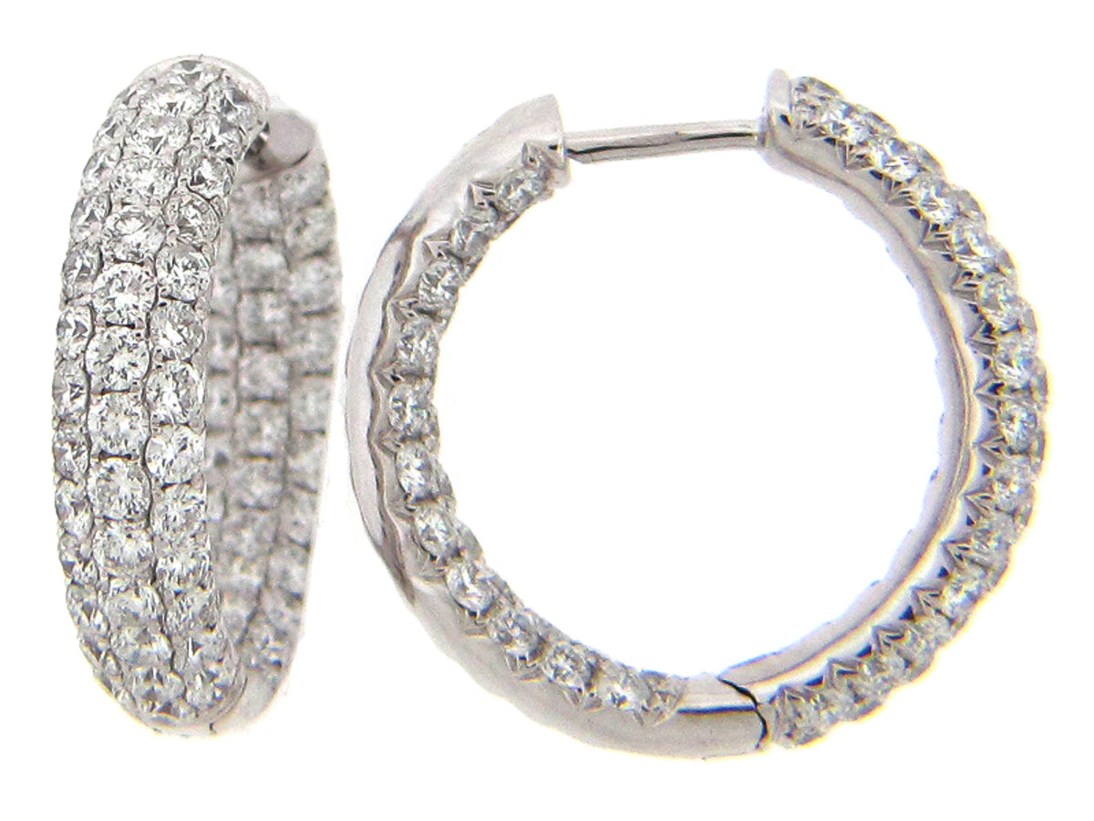 DIAMOND EARRING, 18KW (N), D=2.72