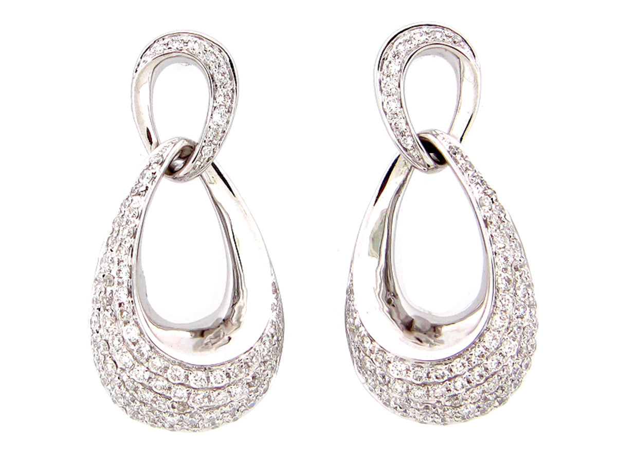 DIAMOND EARRING, 14KW (N)