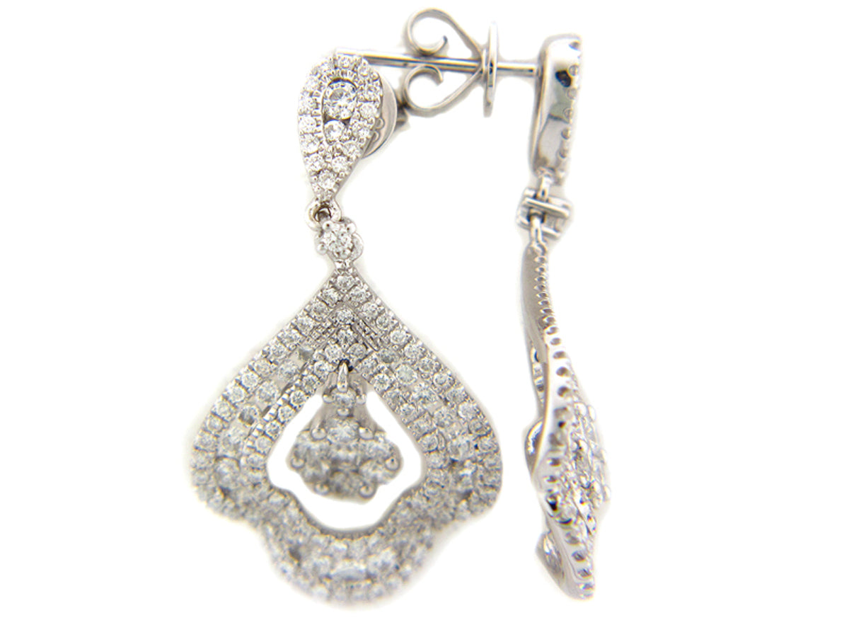 DIAMOND EARRING, 18KW (N), D=2.00