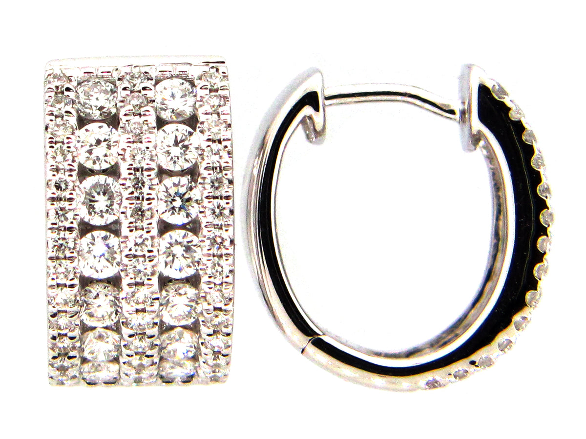 DIAMOND EARRING, 14KW (N)