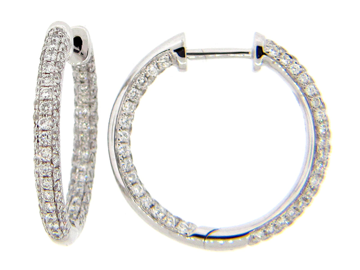 DIAMOND EARRING, 14KW (N), D=0.96