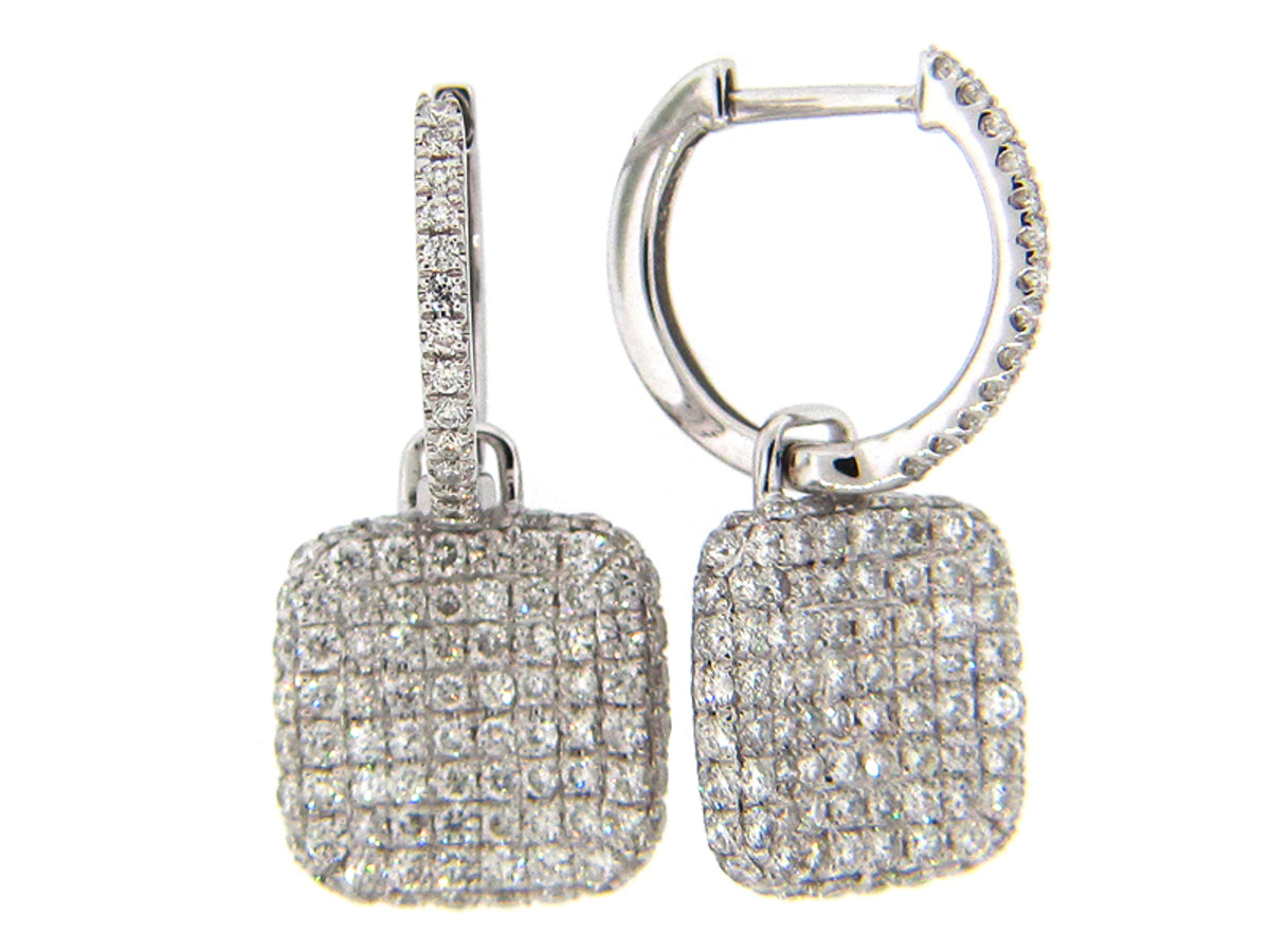 DIAMOND EARRING, 14KW (N), D=1.39