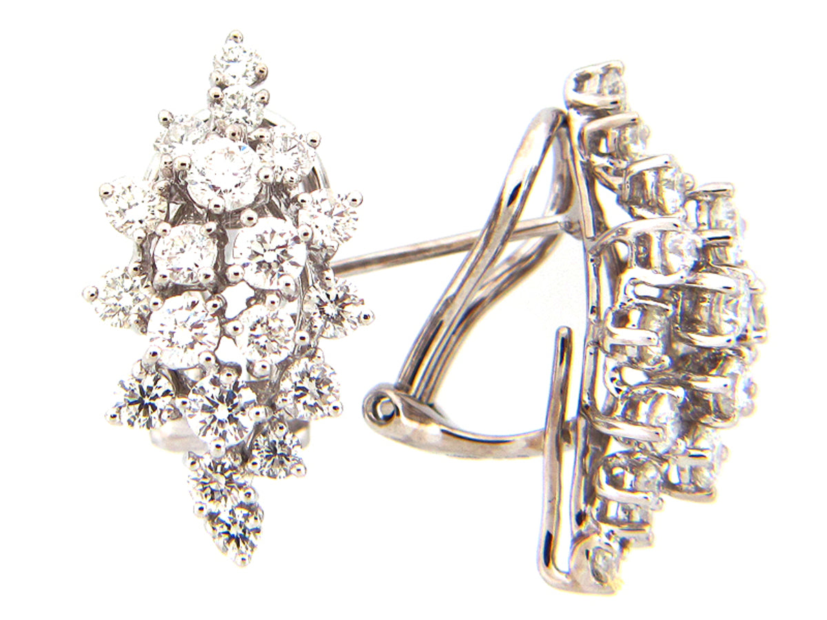 DIAMOND EARRING, 14KW (N)
