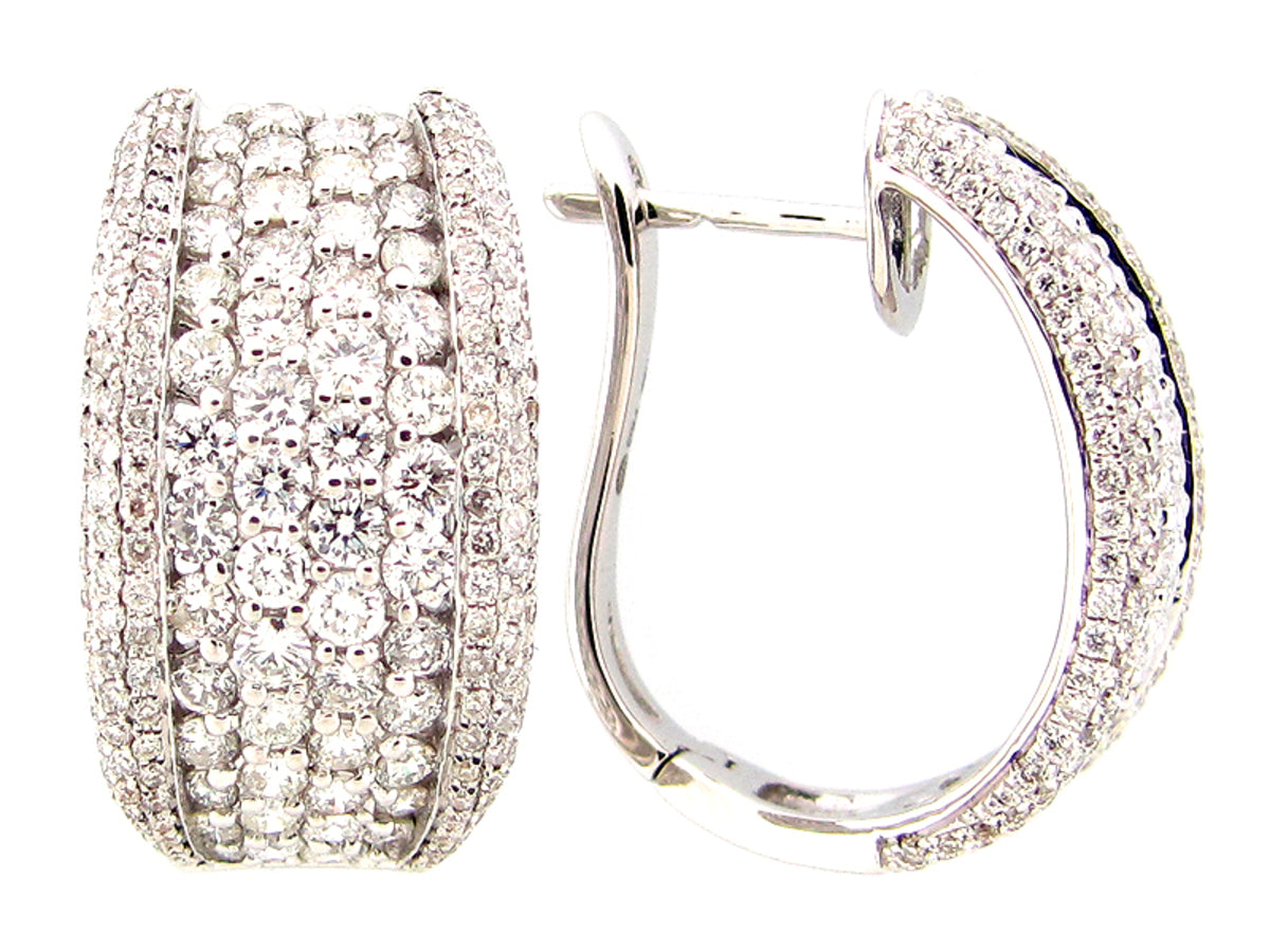 DIAMOND EARRING, 18KW (N)