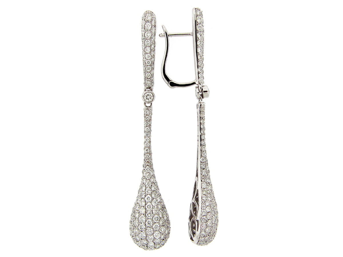 DIAMOND EARRING, 18KW (N)