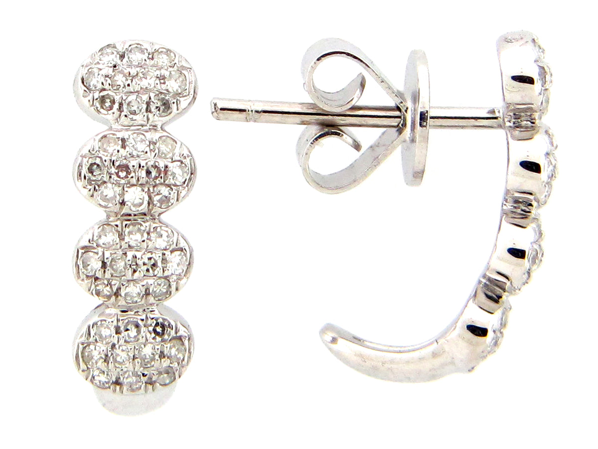 DIAMOND EARRING, 14KW (N)