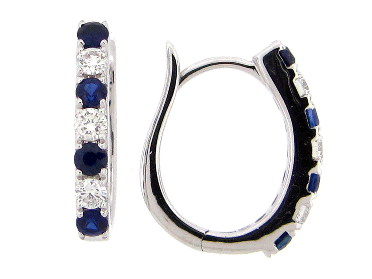 SAPPHIRE & DIAMOND RING, 14KW (H)