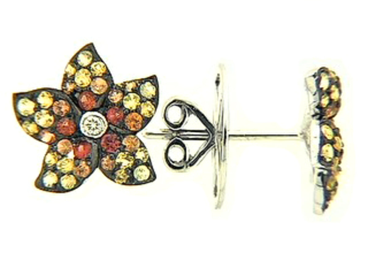 Yellow Sapphire Diamond Earring