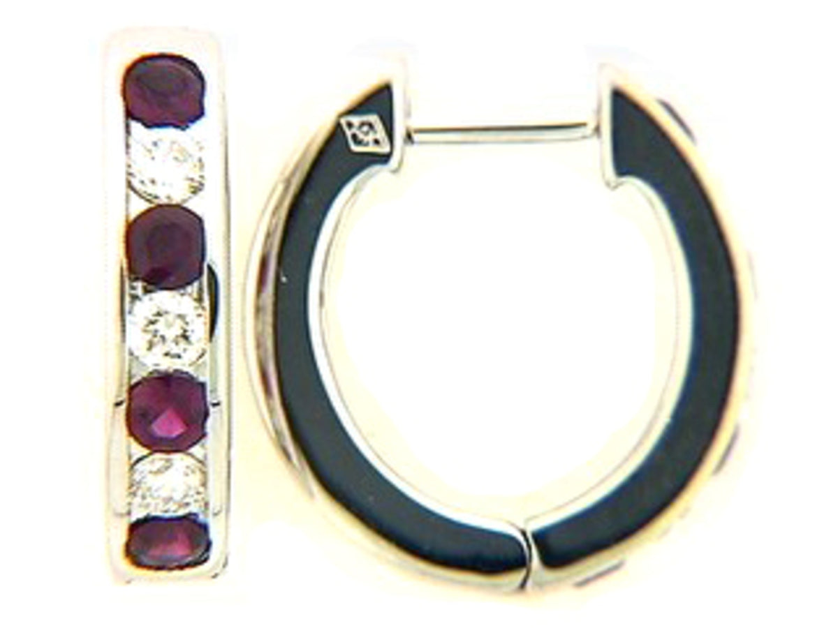 RUBY & DIAMOND EARRING