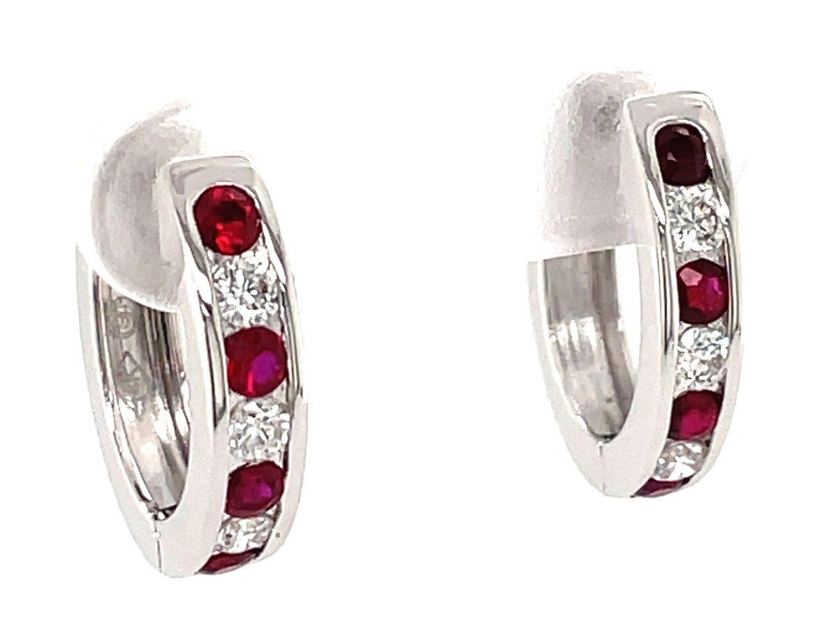 RUBY & DIAMOND EARRING