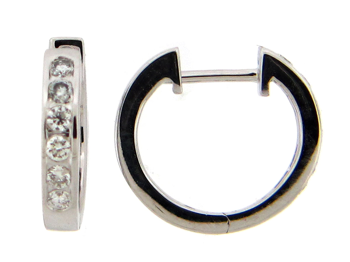 DIAMOND EARRING, 14KW (N)