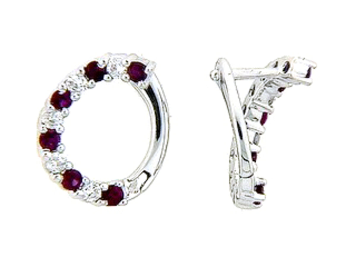 RUBY & DIAMOND EARRING