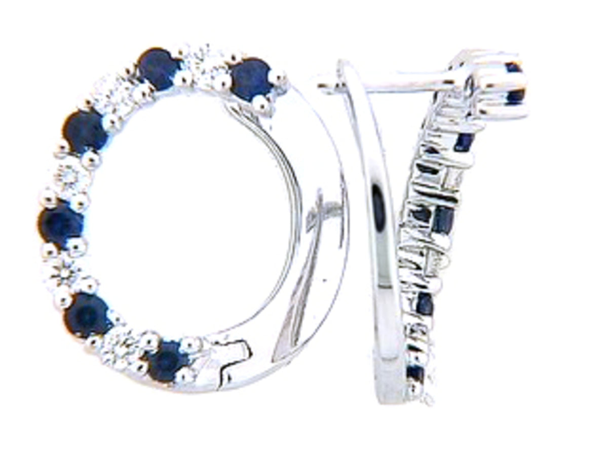 SAPPHIRE & DIAMOND EARRING
