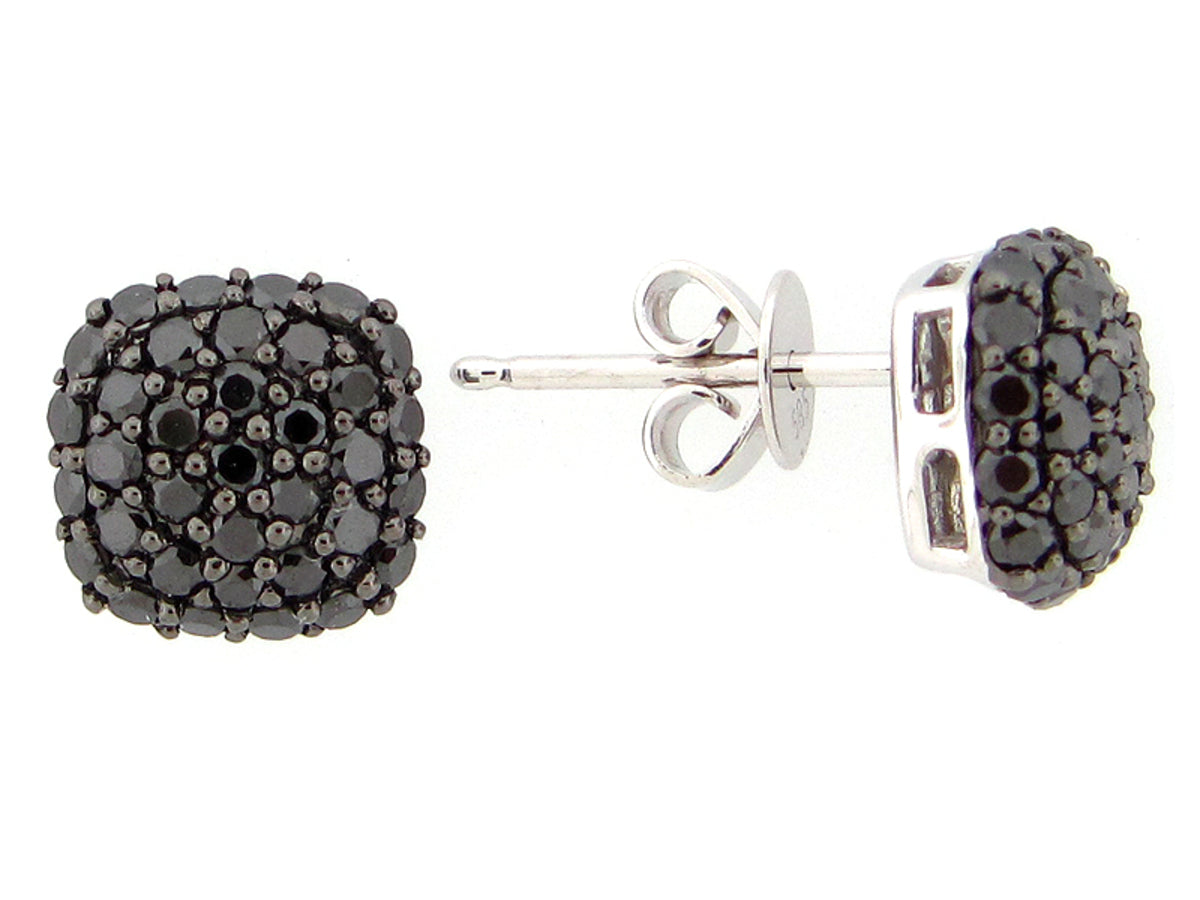 BLACK DIAMOND EARRING, 14KW (R/H)