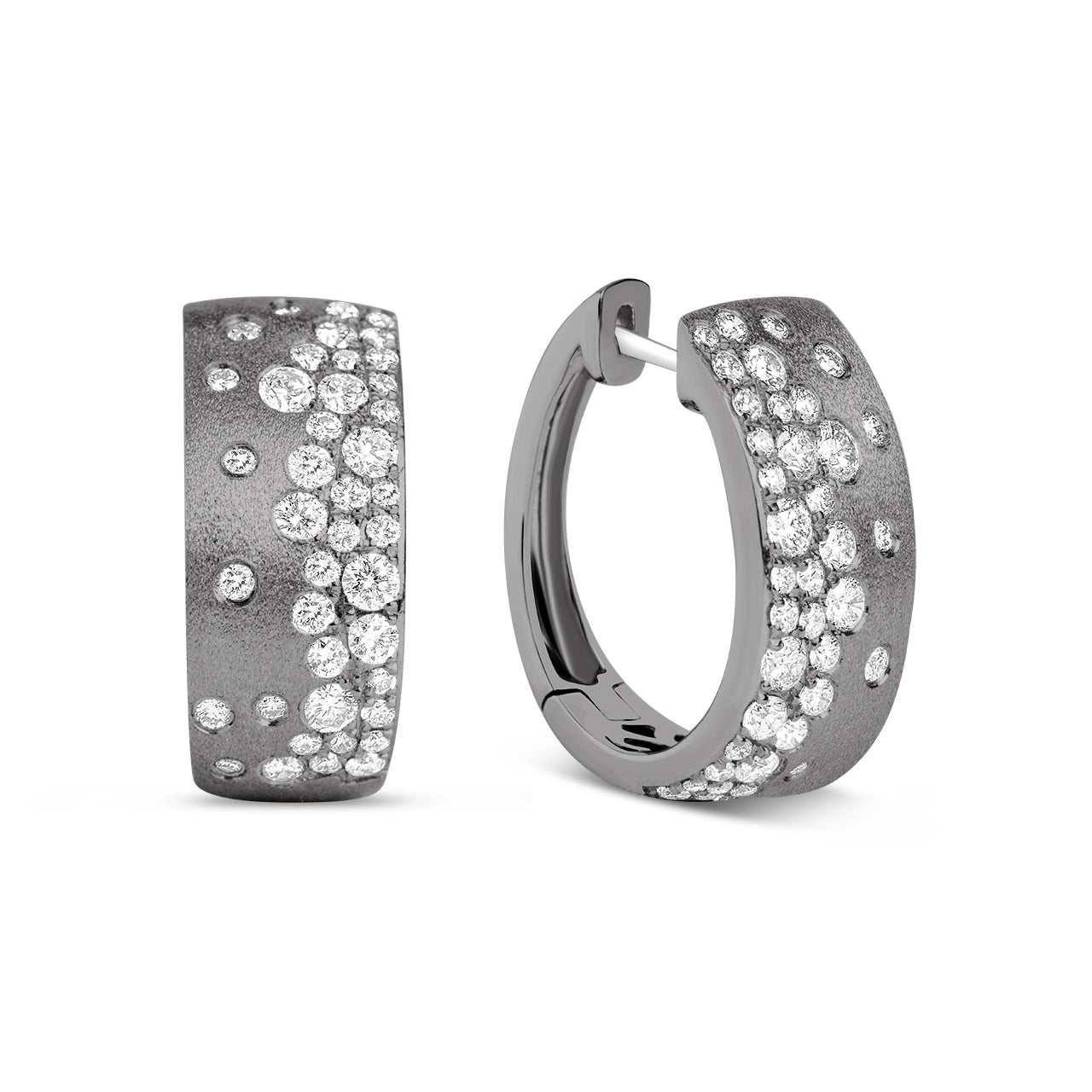 Diamond Confetti Signature Huggie Earring