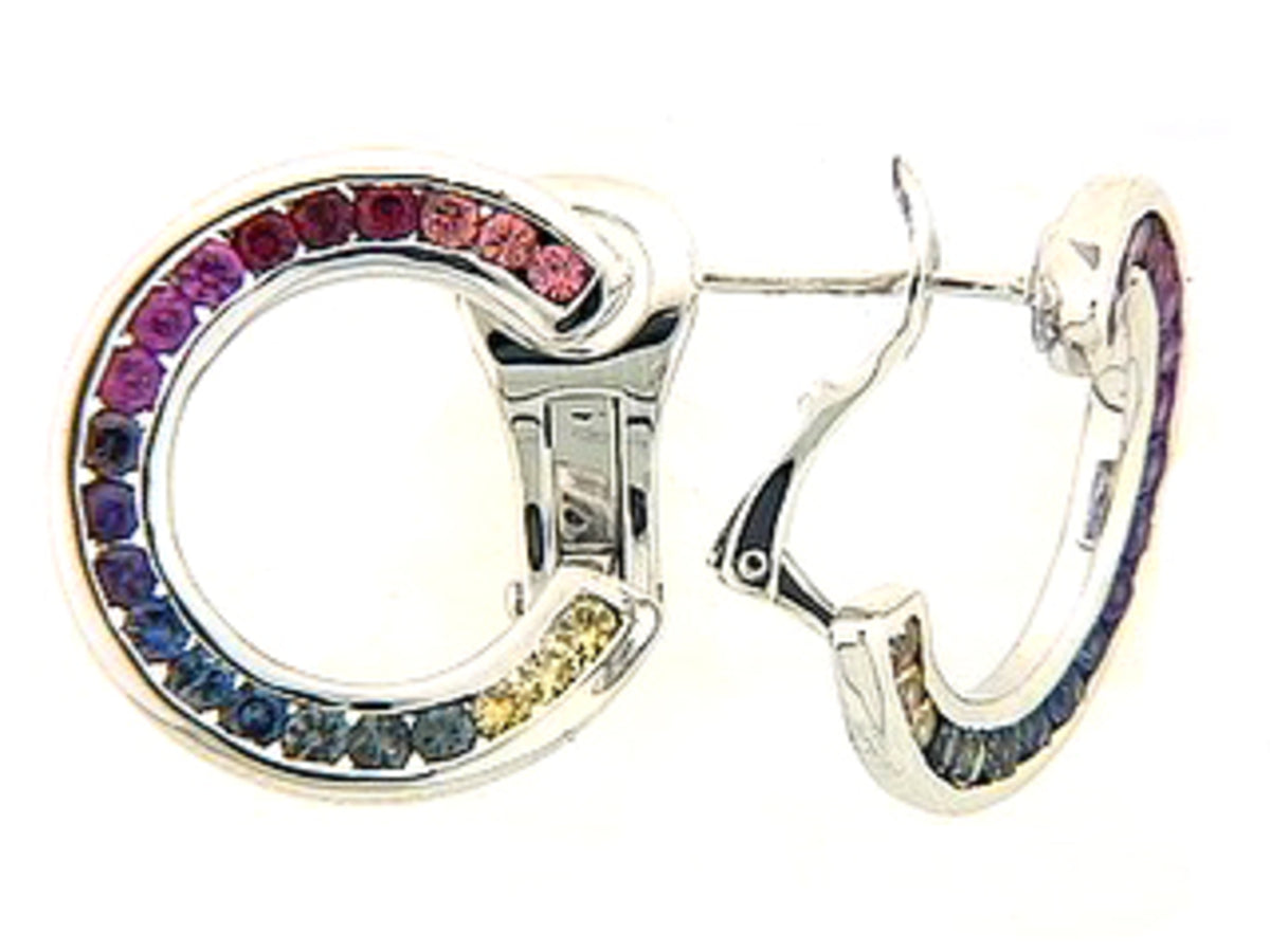 RAINBOW SAPPHIRE EARRING