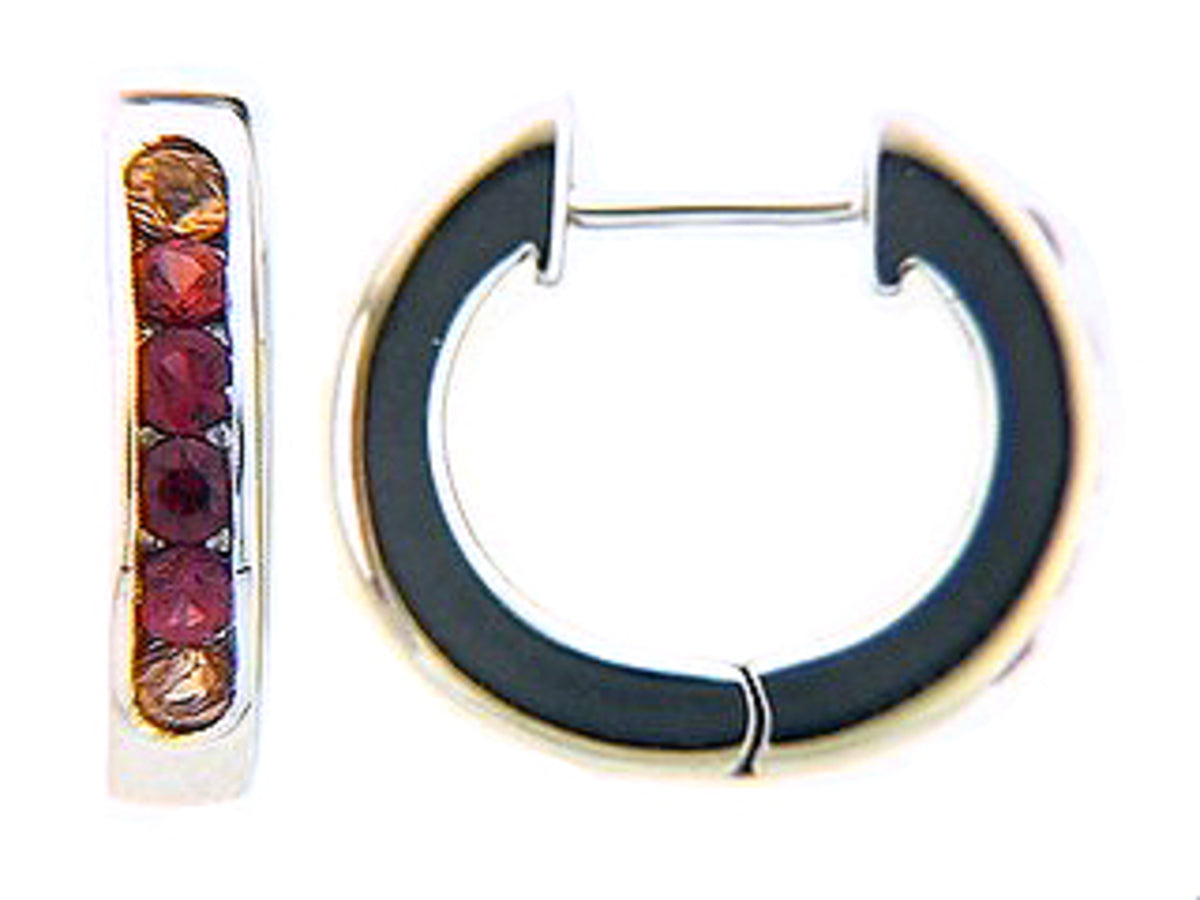 ORANGE SAPPHIRE EARRING