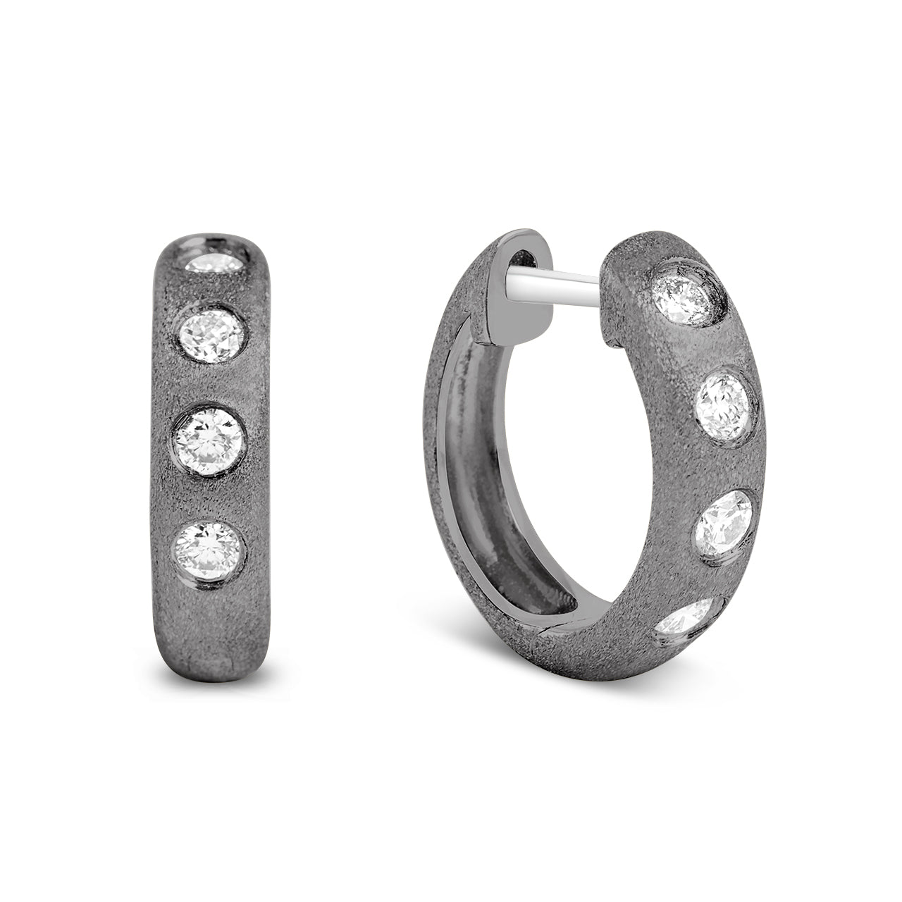 Diamond Flush Classic Huggie Earring