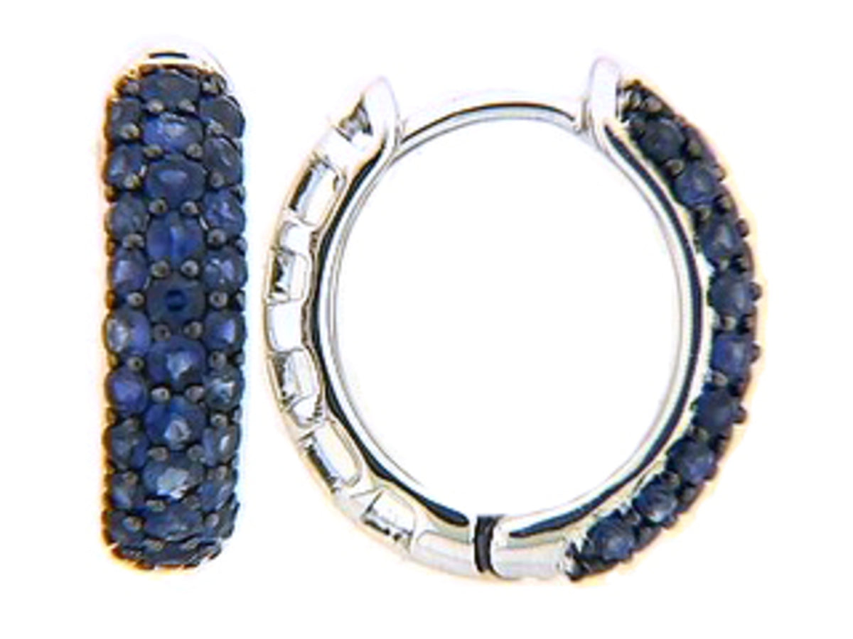 SAPPHIRE EARRING, 14KW (H)