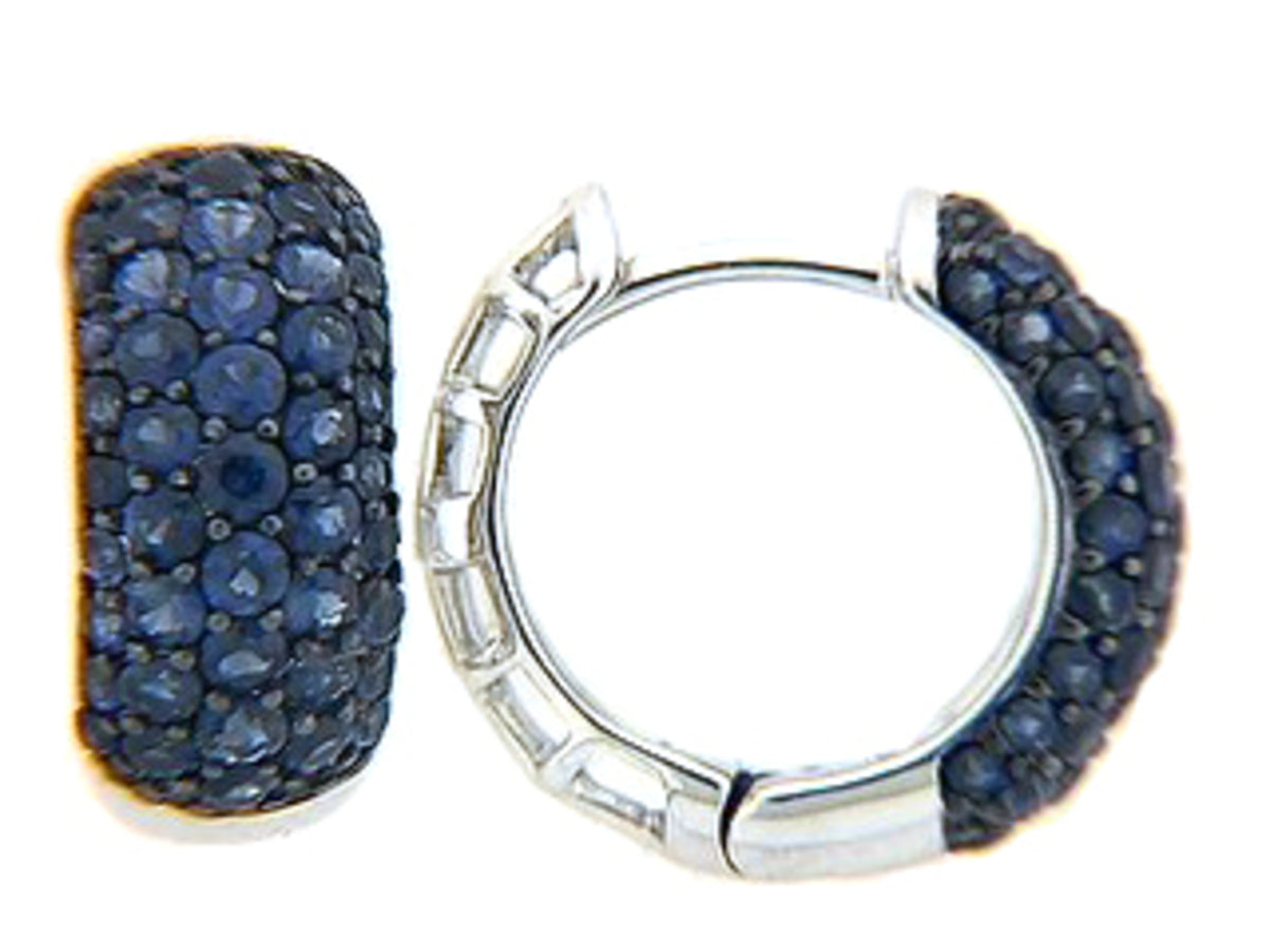 SAPPHIRE EARRING, 14KW (H)