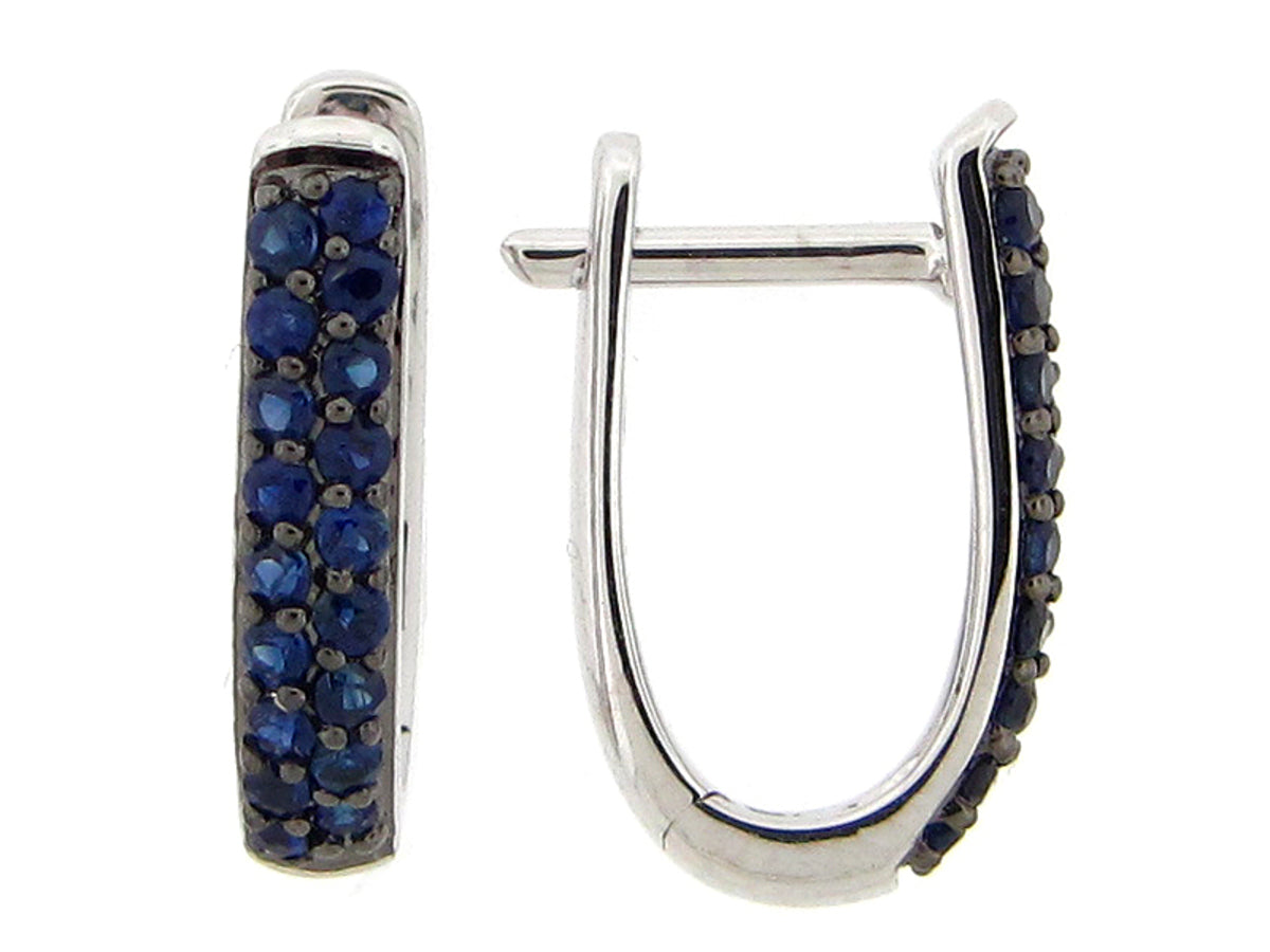 SAPPHIRE EARRING, 14KW (H)