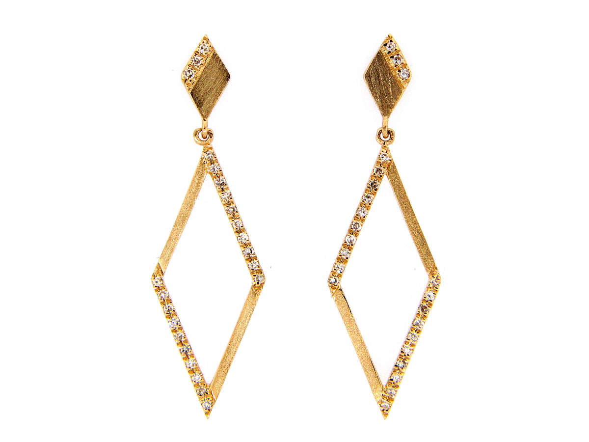 DIAMOND EARRING, 14KY (N)