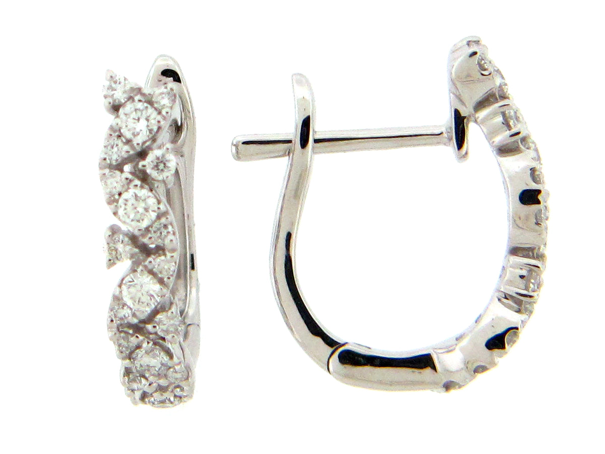 DIAMOND EARRING, 14KW (N)
