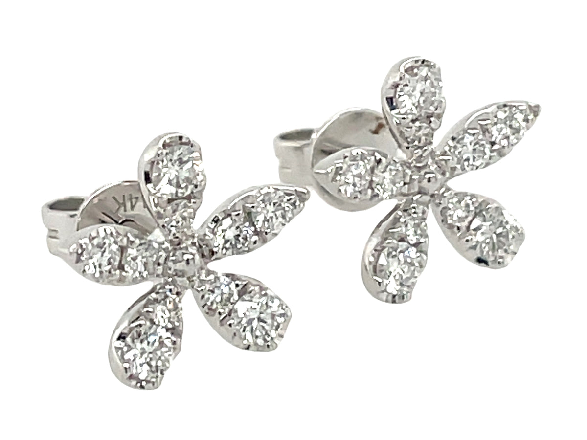 DIAMOND FLORETTE STUD EARRING