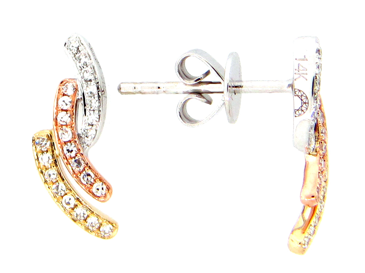 DIAMOND EARRING, 14KM (N)