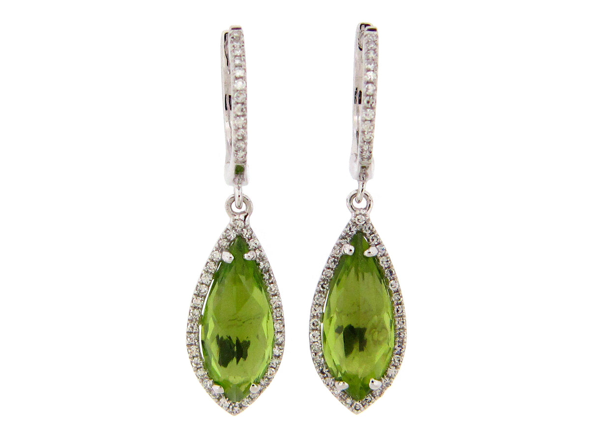 PERIDOT & DIAMOND EARRING
