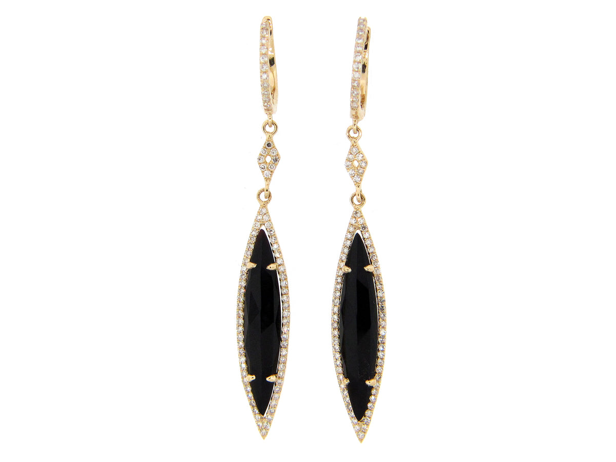 BLACK ONYX EARRING