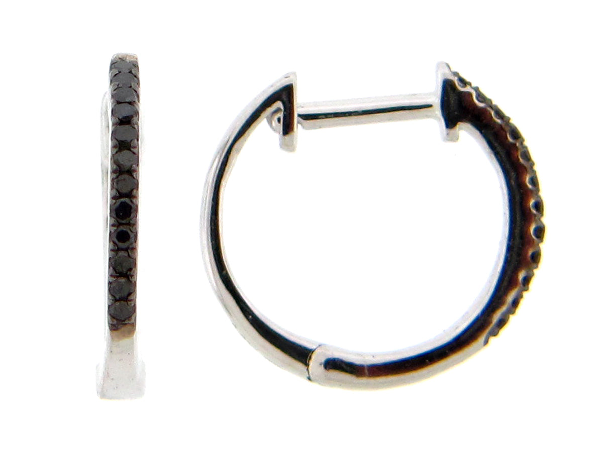 BLACK DIAMOND SMALL HUGGY EARRING