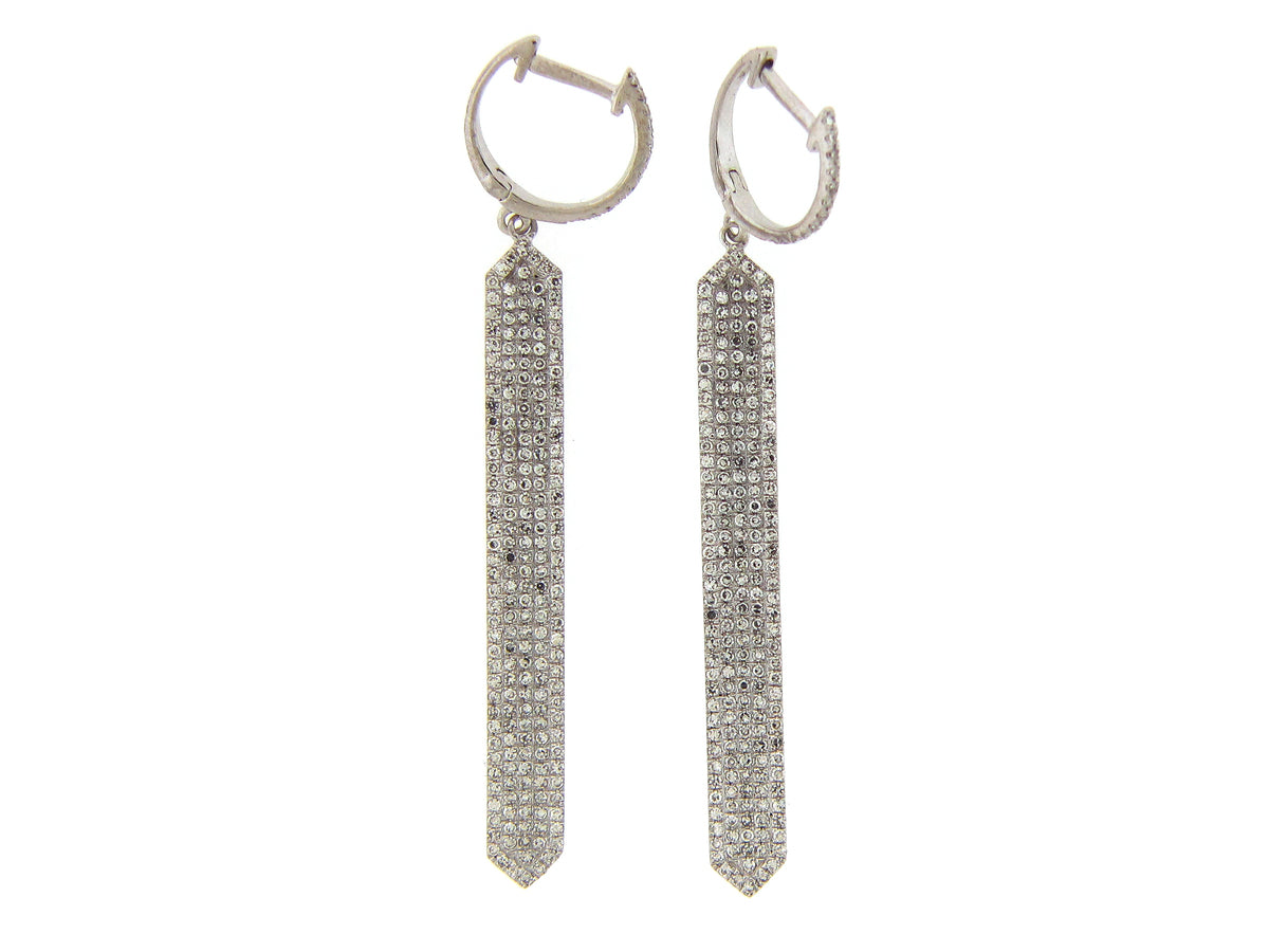 DIAMOND EARRING, 14KW (N)