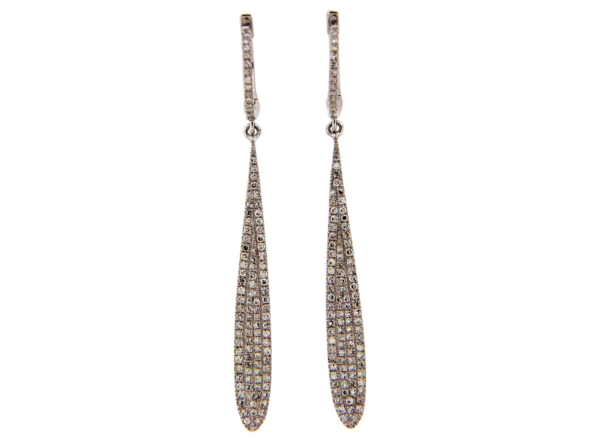 DIAMOND EARRING, 14KW