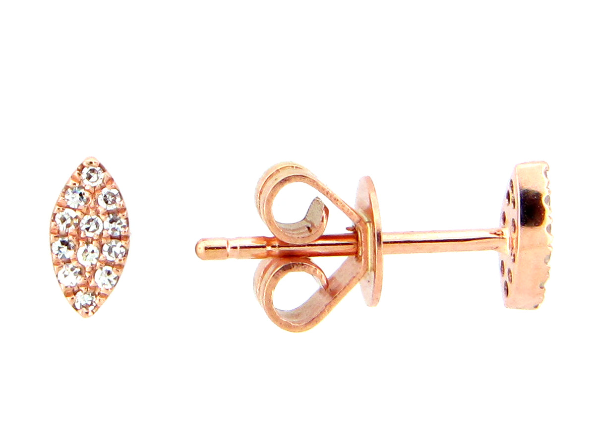 DIAMOND MARQUIS STUD EARRING