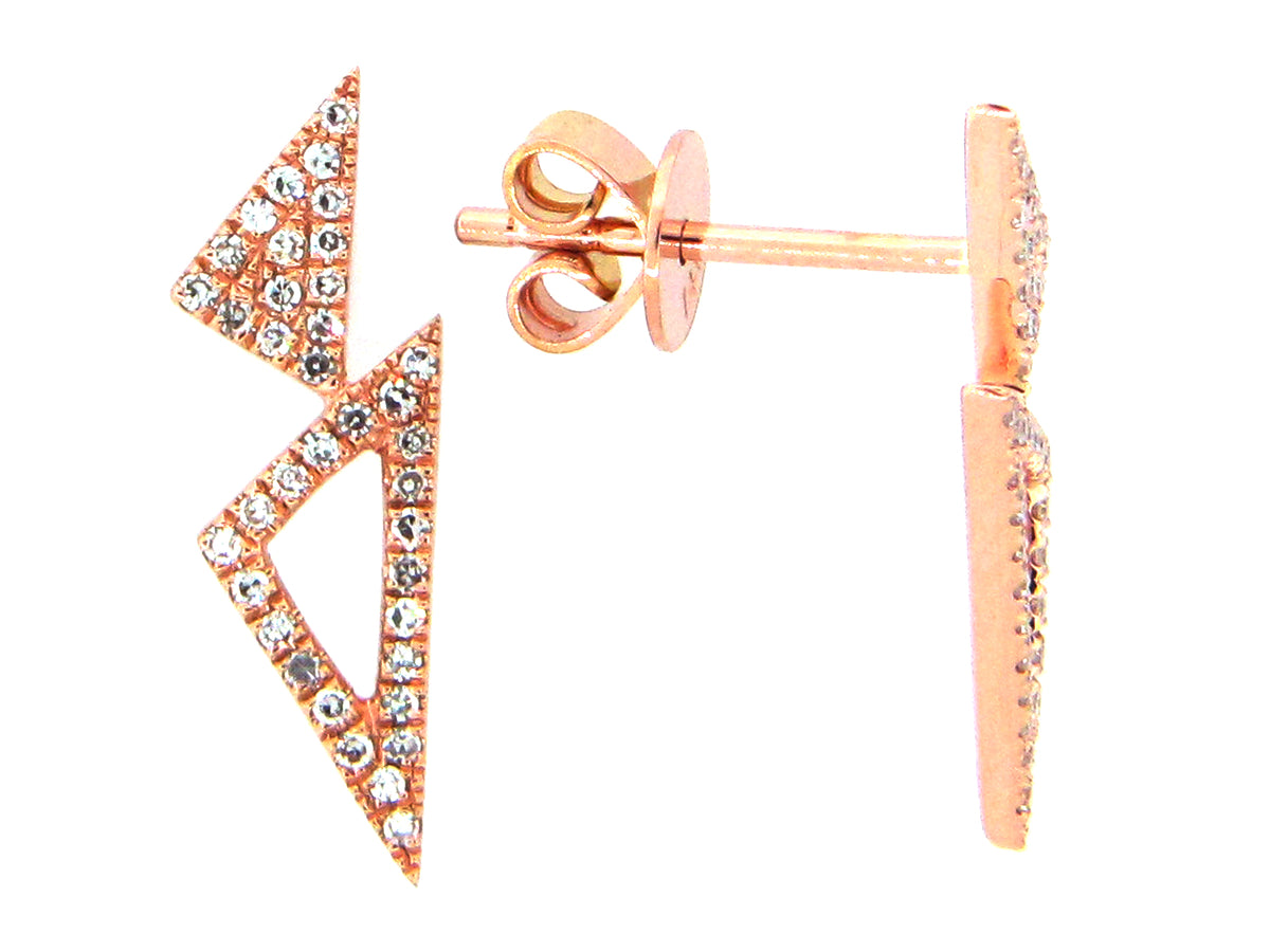 TRIANGLE DIAMOND EARRING
