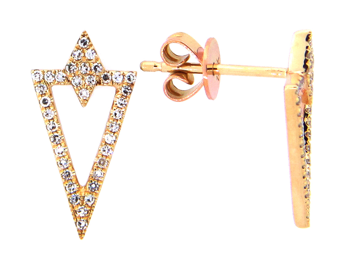 DIAMOND TRIANGLE EARRING