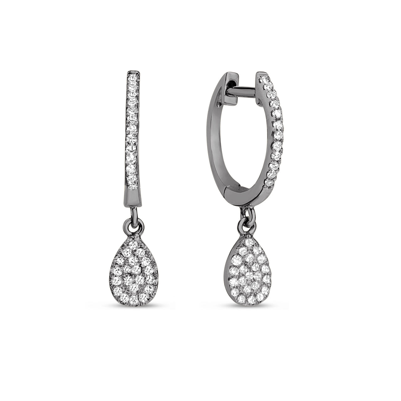 Diamond Pear Dangle Earring
