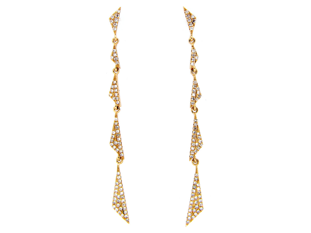 DIAMOND EARRING, 14KY (N)
