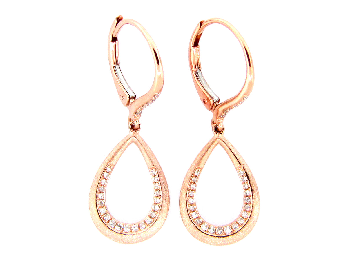 DIAMOND TEAR DROP EARRING