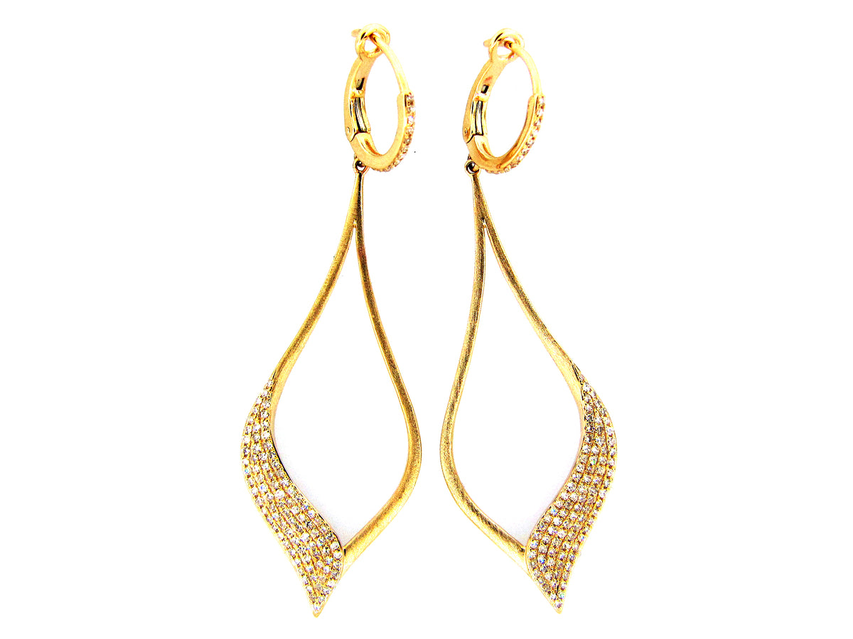 DIAMOND EARRING, 14KY (N)